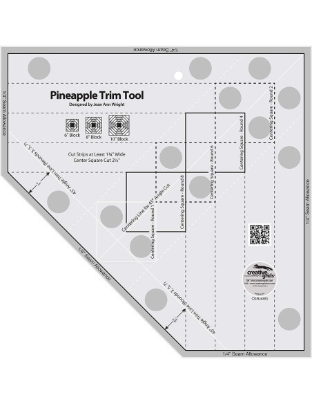 Ananas-Zuschnitt-Werkzeug Creative Grids Lineal