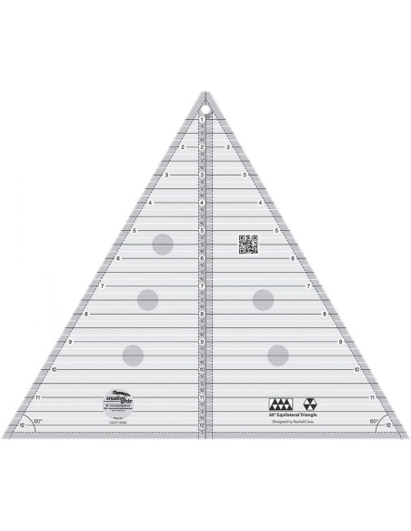 60° Dreiecklineal 12" Fertigmaß Creative Grids