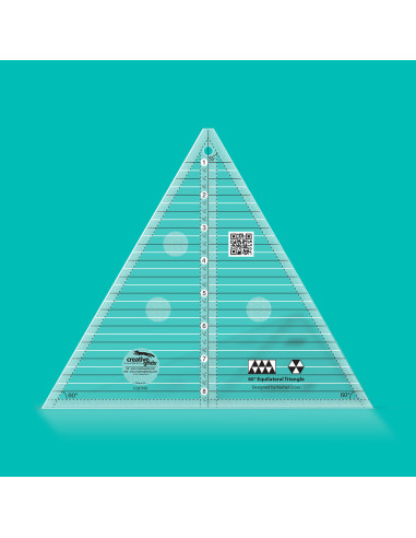 60° Dreieck Lineal 8" Fertigmaß Creative Grids