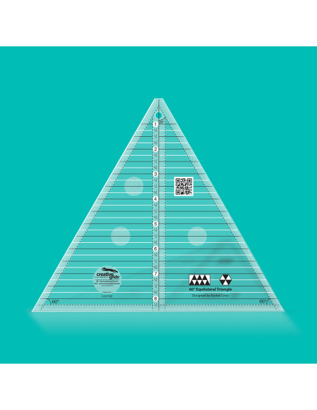 60° Dreieck Lineal 8" Fertigmaß Creative Grids