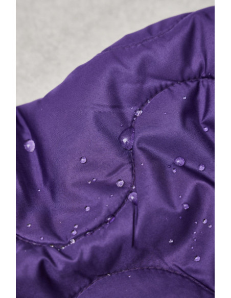 Wasserabweisender Steppstoff Wave - Violett