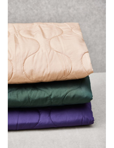 Wasserabweisender Steppstoff Wave - Violett