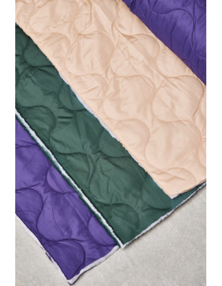 Wasserabweisender Steppstoff Wave - Violett