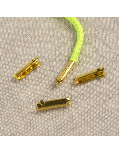Metallkappen für Kordeln und Schnürsenkel - Gold