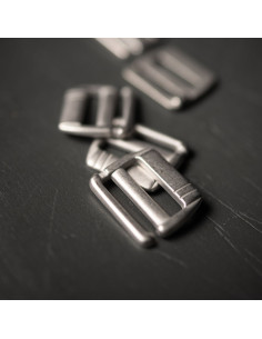Metallschnalle in mattem Nickel G Merchant & Mills 25 mm
