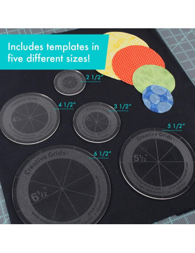Set von 5 Kreisschablonen Creative Grids