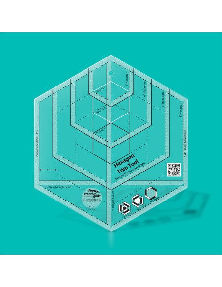 Hexagon-Schablone Trim Tool Creative Grids