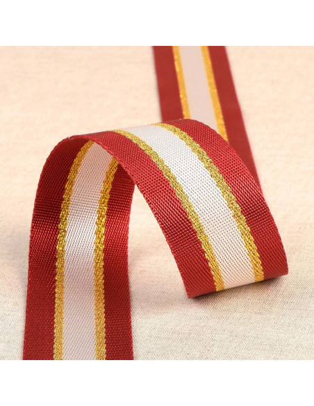 Lurex-Schultergurt - Rot und Gold