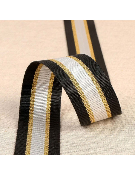 Lurex-Schultergurt - Schwarz und Gold