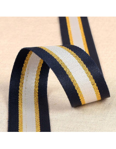 Lurex-Schultergurt - Marineblau und Gold