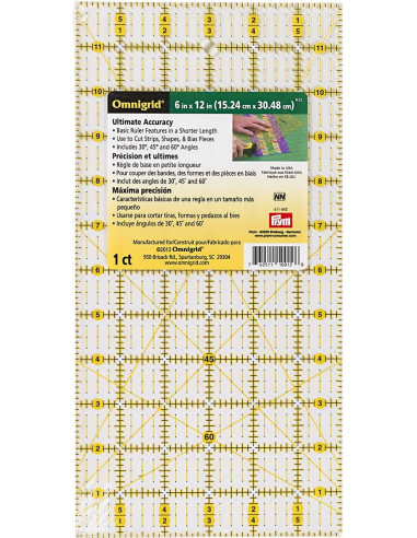 Omnigrid Patchwork-Lineal 6 x 12 Zoll