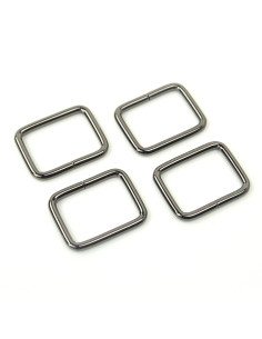 Set aus 4 quadratischen Ringen - Kanonenrohr 25,4 mm