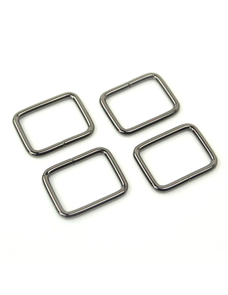 Set aus 4 quadratischen Ringen - Kanonenrohr 25,4 mm