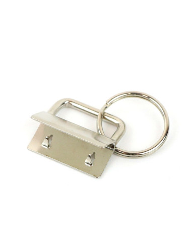 Set aus 2 Schlüsselanhänger und Riemen - Silber