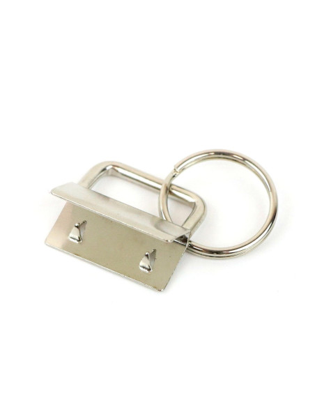 Set aus 2 Schlüsselanhänger und Riemen - Silber