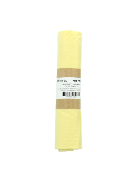 Wasserdichter PUL-Stoffzuschnitt 50 x 70 cm - Hellgelb