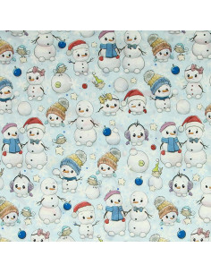 Premium-Baumwollstoff - Schneemann 2