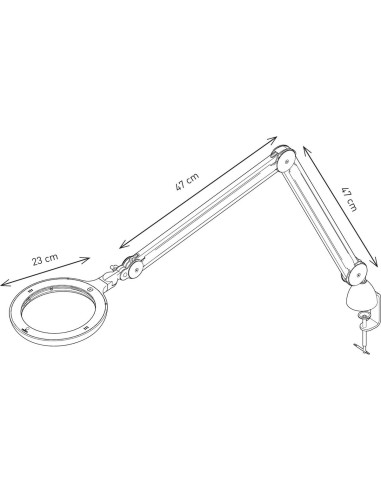 Tageslicht-Lupenlampe Omega 7