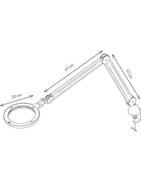 Tageslicht-Lupenlampe Omega 7