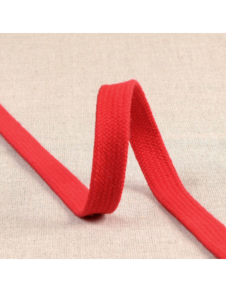 Flaches geflochtenes Band für Sweatshirt - Rot