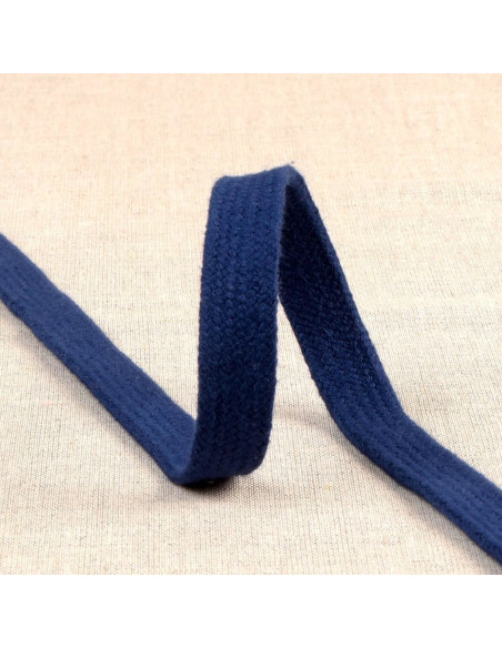 Flaches geflochtenes Band für Sweatshirt - Marineblau