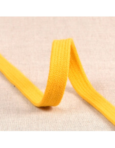 Flaches geflochtenes Band für Sweatshirt - Gelb Gold
