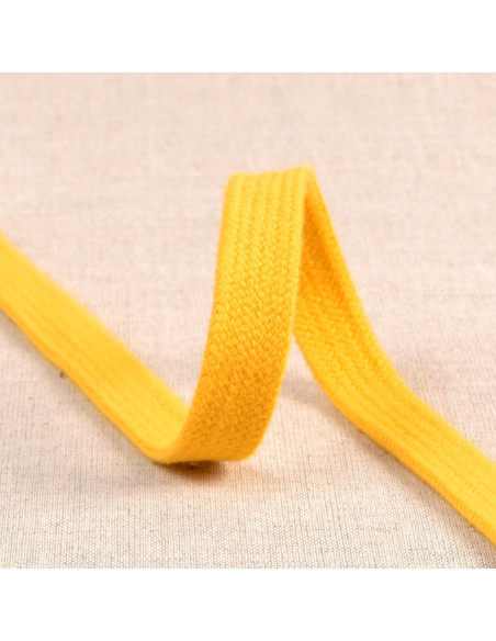 Flaches geflochtenes Band für Sweatshirt - Gelb Gold