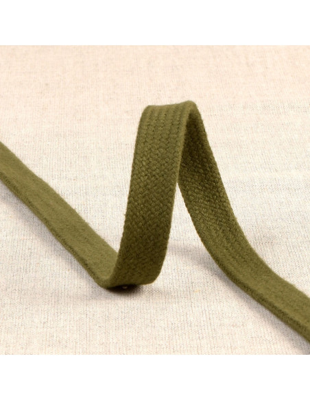 Flach geflochtene Kordel für Sweatshirt - Khaki