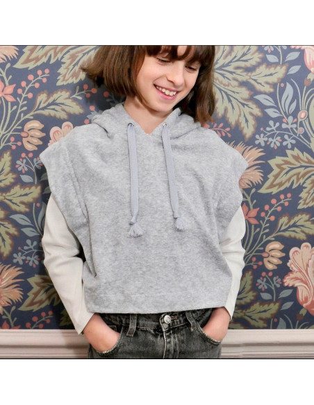 Flaches geflochtenes Band für Sweatshirt - Hellbraun