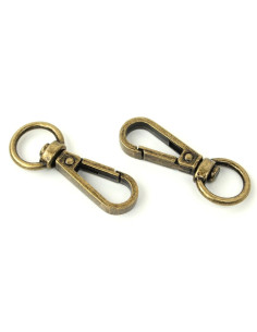 Set aus 2 Metallkarabinern - Antik 12,7 mm