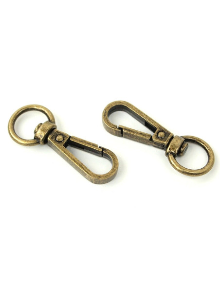 Set aus 2 Metallkarabinern - Antik 12,7 mm