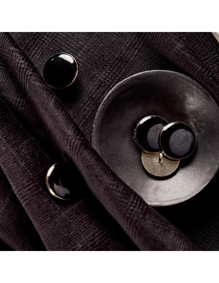 Dandy Velvet Black Samtstoff - Atelier Brunette