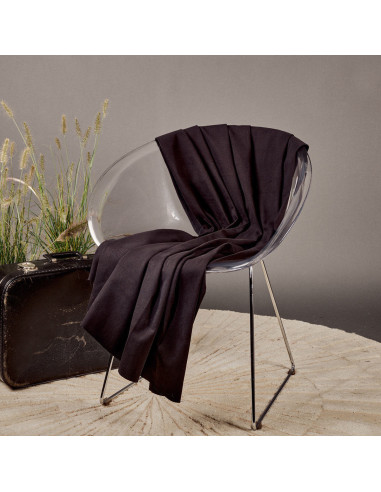 Schwarzer Baumwoll-Gabardine-Stoff - Atelier Brunette