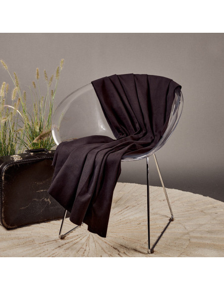 Schwarzer Baumwoll-Gabardine-Stoff - Atelier Brunette