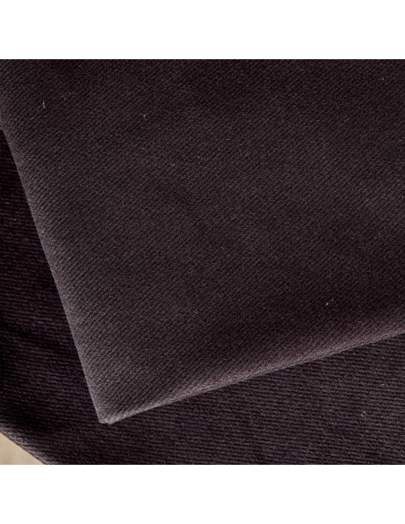 Schwarzer Baumwoll-Gabardine-Stoff - Atelier Brunette