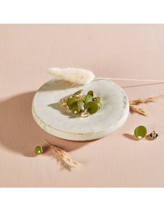 Bouton Gem - Matcha-Blatt