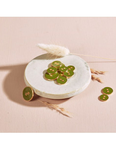 Bouton Joy - Matcha-Blatt