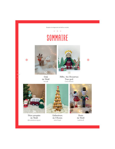 Buch über Weihnachts-Puppen und Amigurumis zum Häkeln