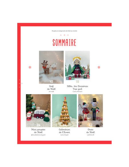 Buch über Weihnachts-Puppen und Amigurumis zum Häkeln