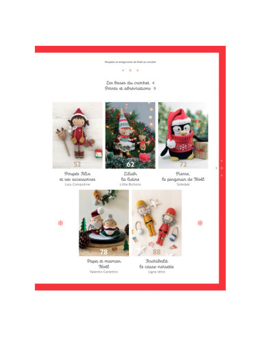 Buch über Weihnachts-Puppen und Amigurumis zum Häkeln