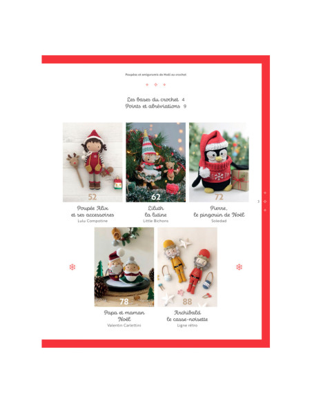 Buch über Weihnachts-Puppen und Amigurumis zum Häkeln