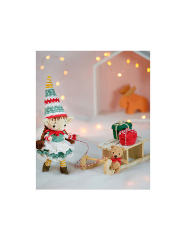 Buch über Weihnachts-Puppen und Amigurumis zum Häkeln