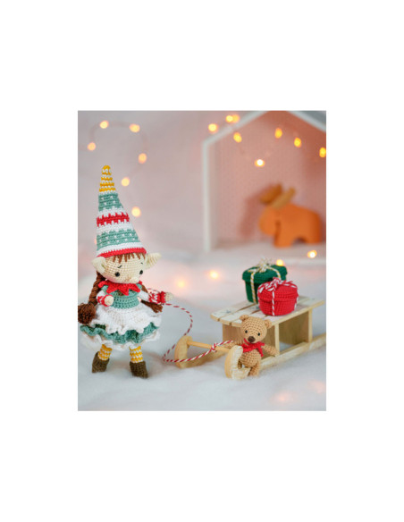 Buch über Weihnachts-Puppen und Amigurumis zum Häkeln