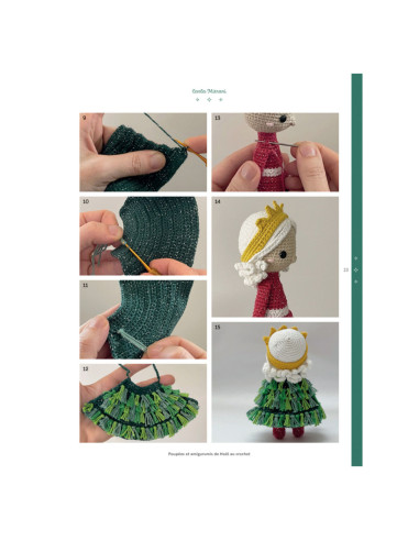 Buch über Weihnachts-Puppen und Amigurumis zum Häkeln