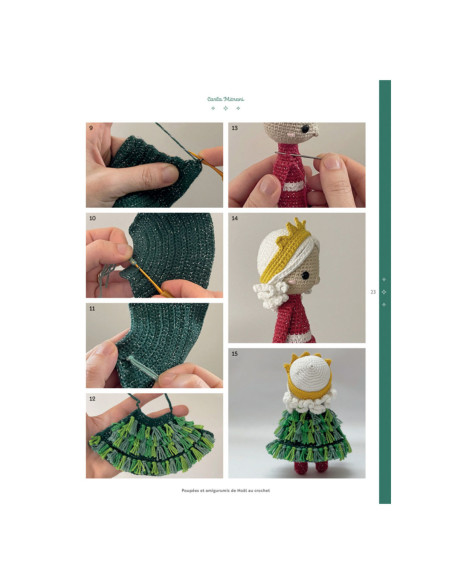 Buch über Weihnachts-Puppen und Amigurumis zum Häkeln