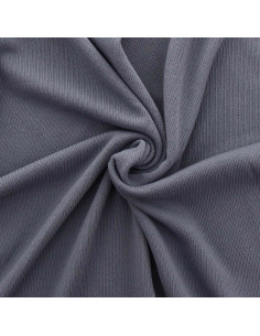 Gestrickter Jersey-Strickstoff - Blau-Grau