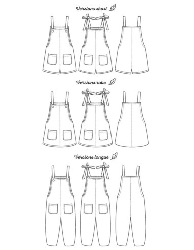 Latzhosenmuster Fauvette - Marmaï Patterns