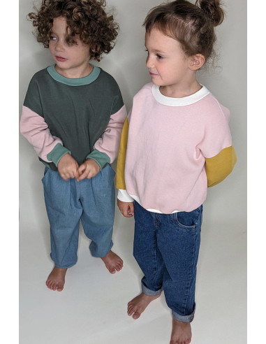 Oversize Sweatshirt- und T-Shirt-Schnittmuster Chouette - Marmaï Patterns