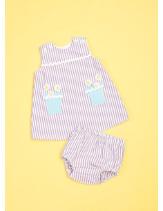 Latzhosen-, Kleid- und Höschenmuster für Babys - Butterick 6905 2