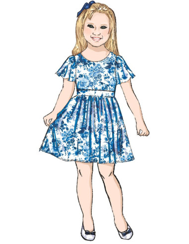 Kleid-, Strampler- und Overall-Schnittmuster - Butterick 6908